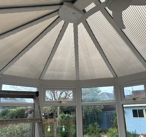 This replacement polycarbonate roof just about finished