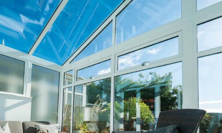 This conservatory is virtually all glass and its always used.